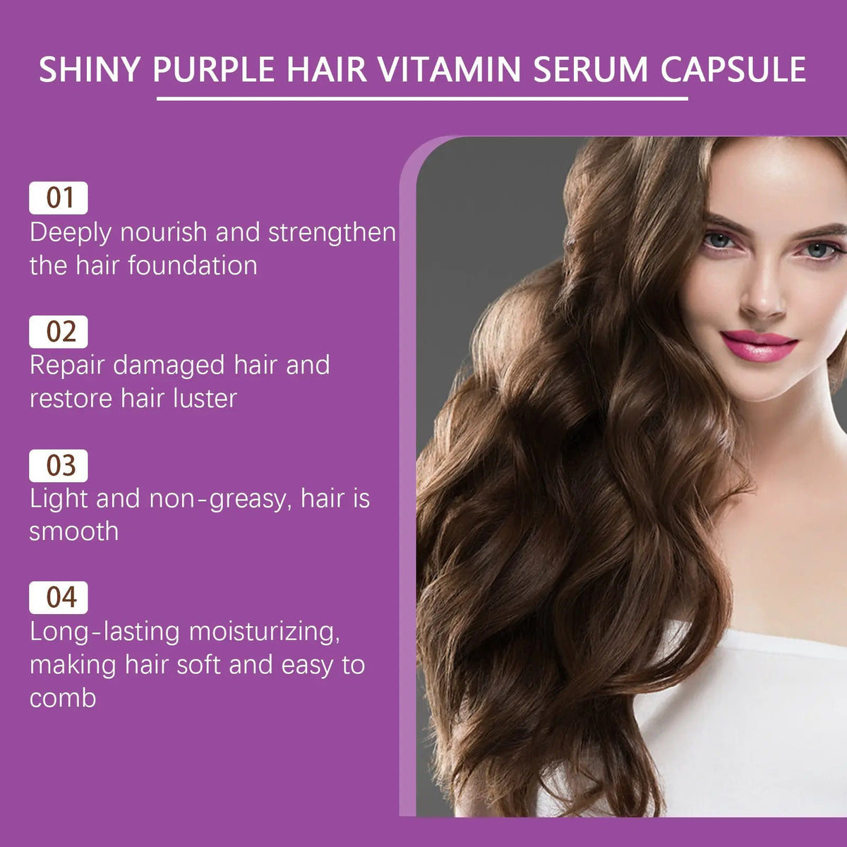 EELHOE Hair Essential Oil Treatment Capsule Scalp Massage Nutrition Moisturizing Hair Repair Supple Care Essential Oil eprolo