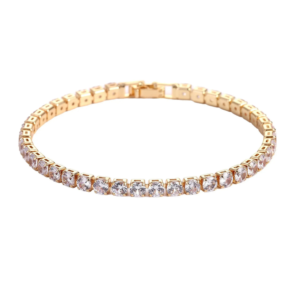 Micro Zircon Tennis Bracelet Set – Hip Hop Copper Bracelet in Gold & Platinum, 6 Colors My Store