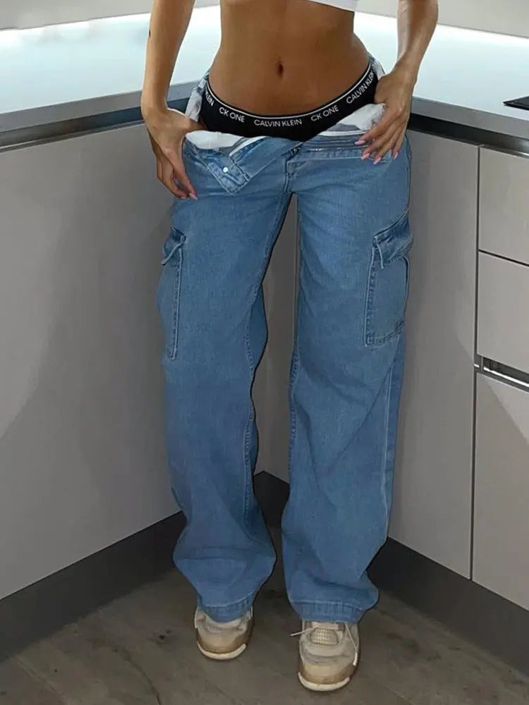 High Waist Cargo Pants Stylish My Store
