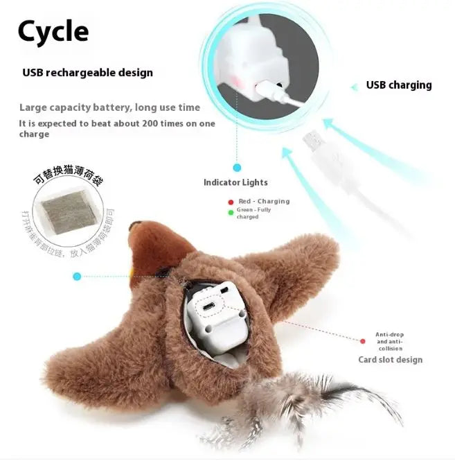 Flapping Bird Cat  Toy My Store