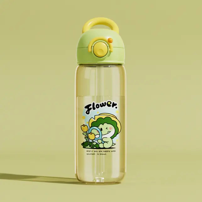 Children's Whale Cartoon Diving Fountain Water Bottle - Tritan Leakproof Sippy Cup (Various Sizes & Colors) My Store