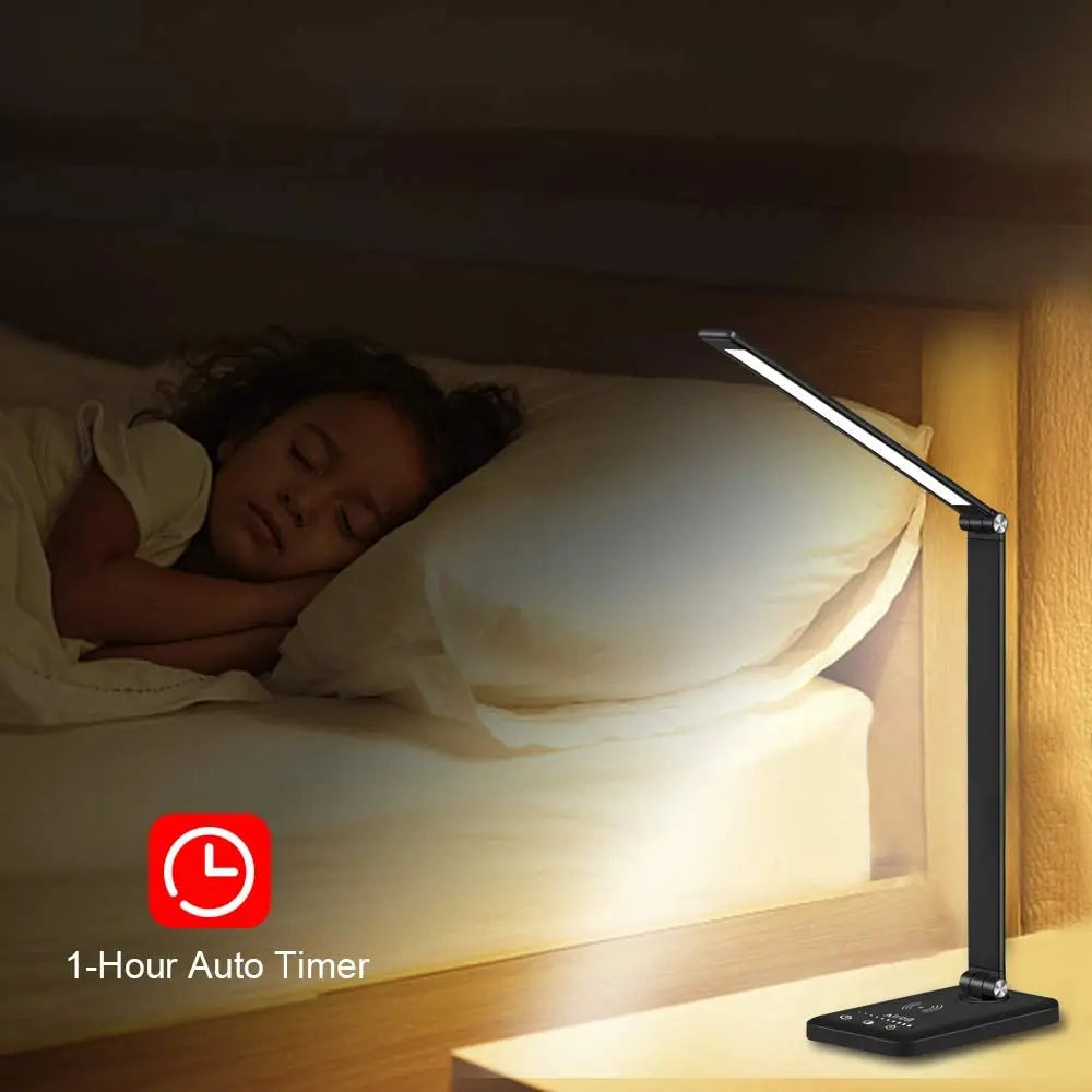 5 Lighting Mode LED Desk Lamp + Wireless Phone Charger MyStore