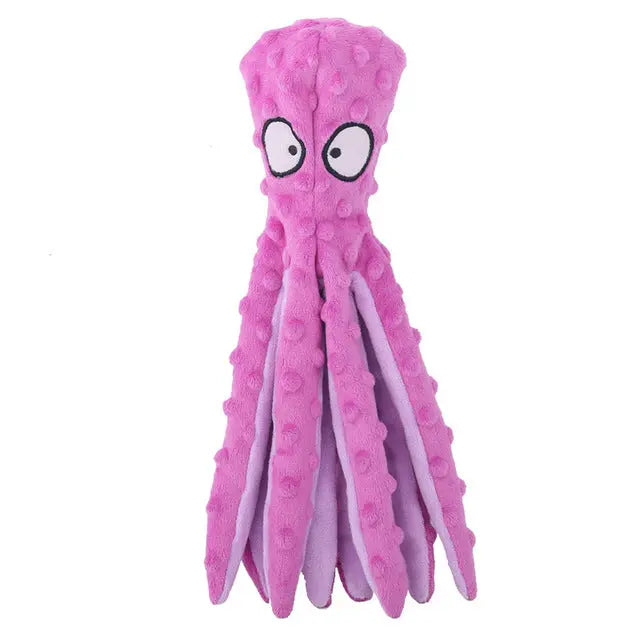 Interactive Bite-resistant Plush Octopus Pet Toy My Store