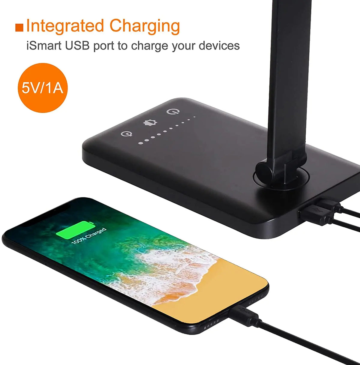 5 Lighting Mode LED Desk Lamp + Wireless Phone Charger MyStore