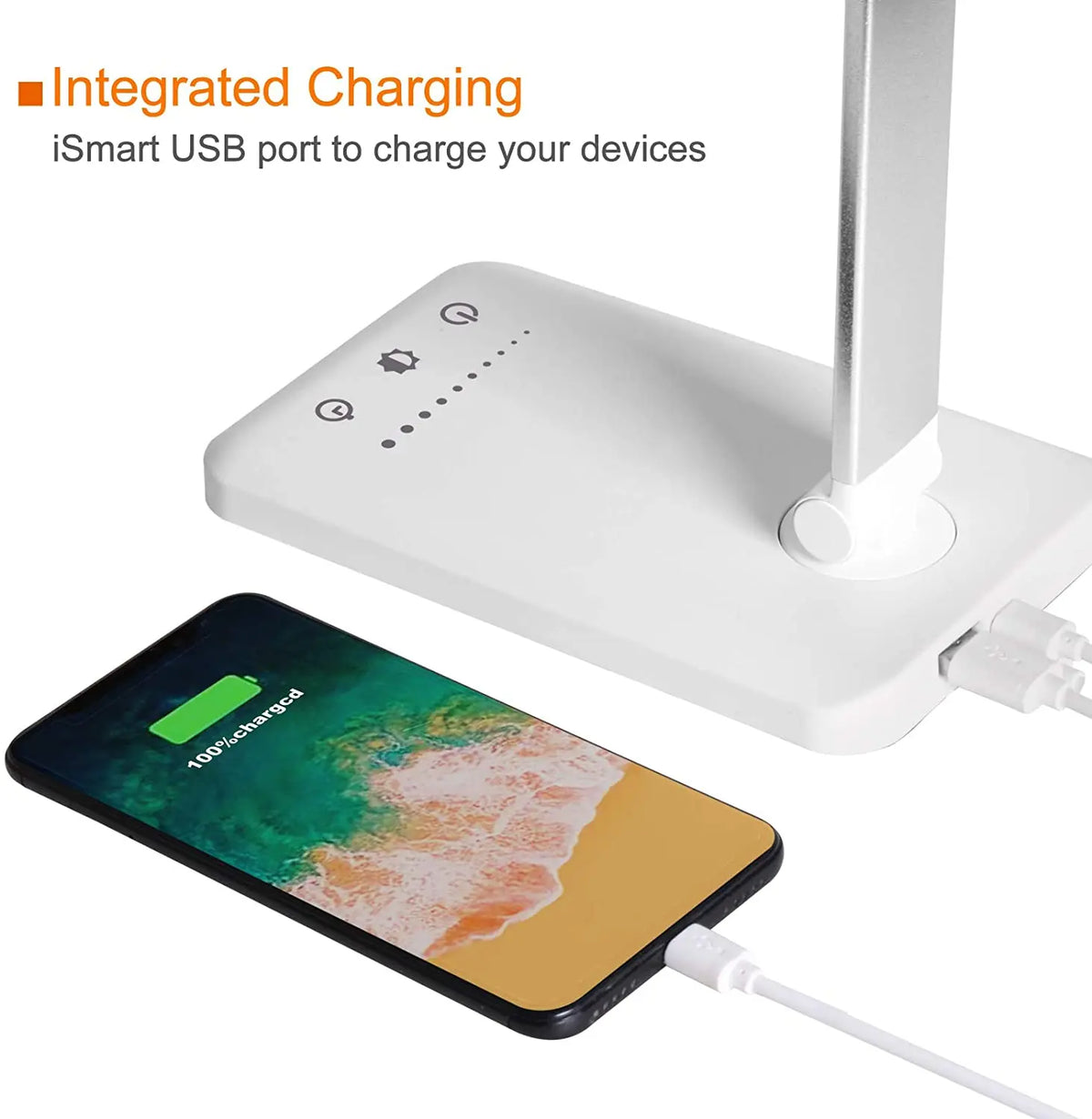 5 Lighting Mode LED Desk Lamp + Wireless Phone Charger MyStore
