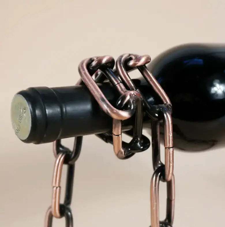 Magic Iron Chain Wine Bottle Holder My Store