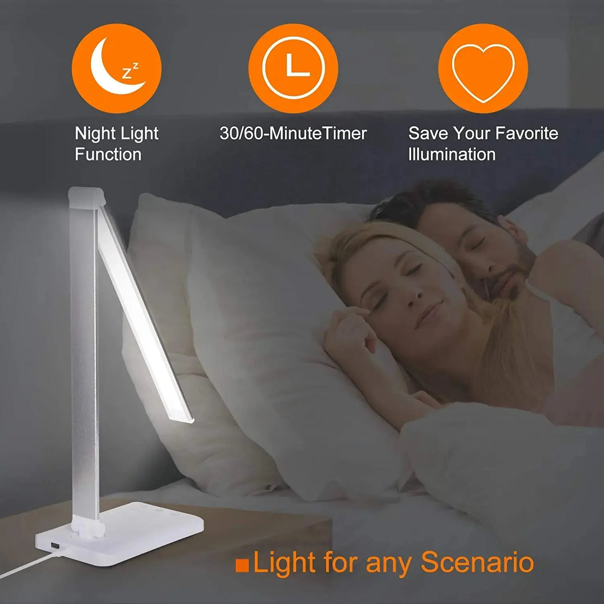 5 Lighting Mode LED Desk Lamp + Wireless Phone Charger MyStore
