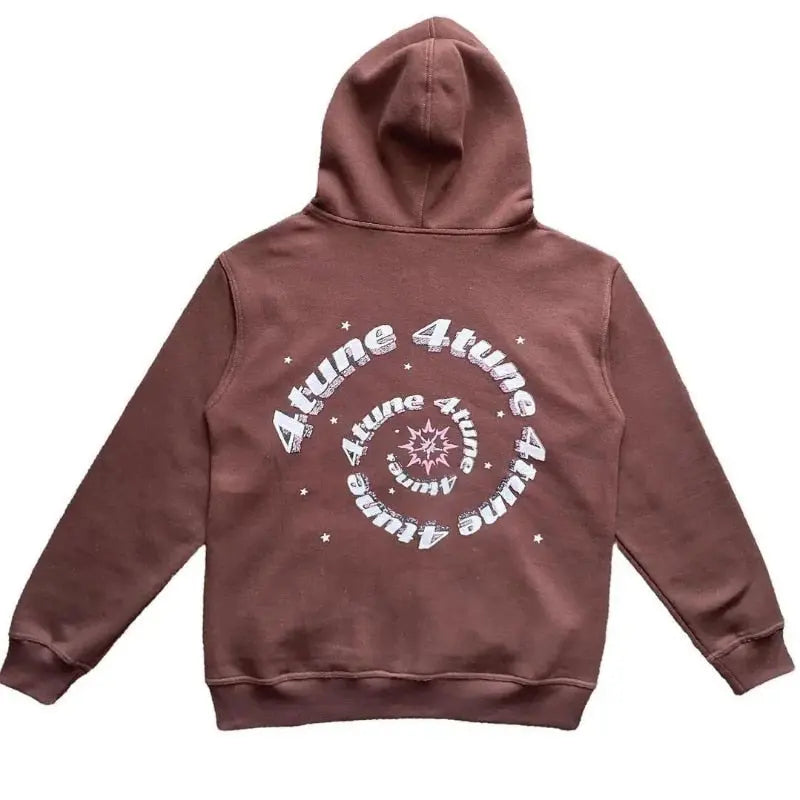 Star Printed Zip Up Hoodies My Store