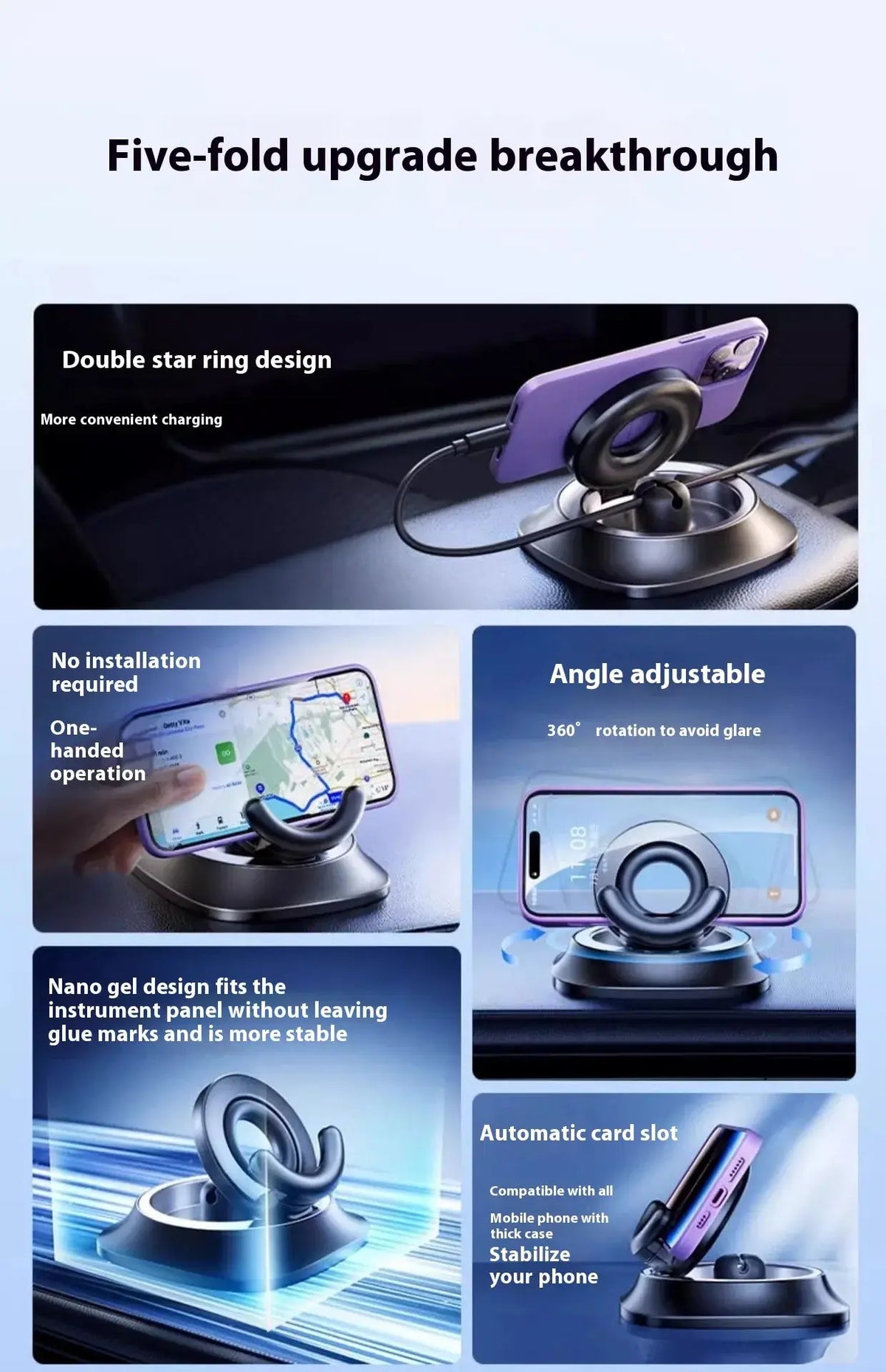 Adjustable Car Mount Magnetic Phone Holder My Store